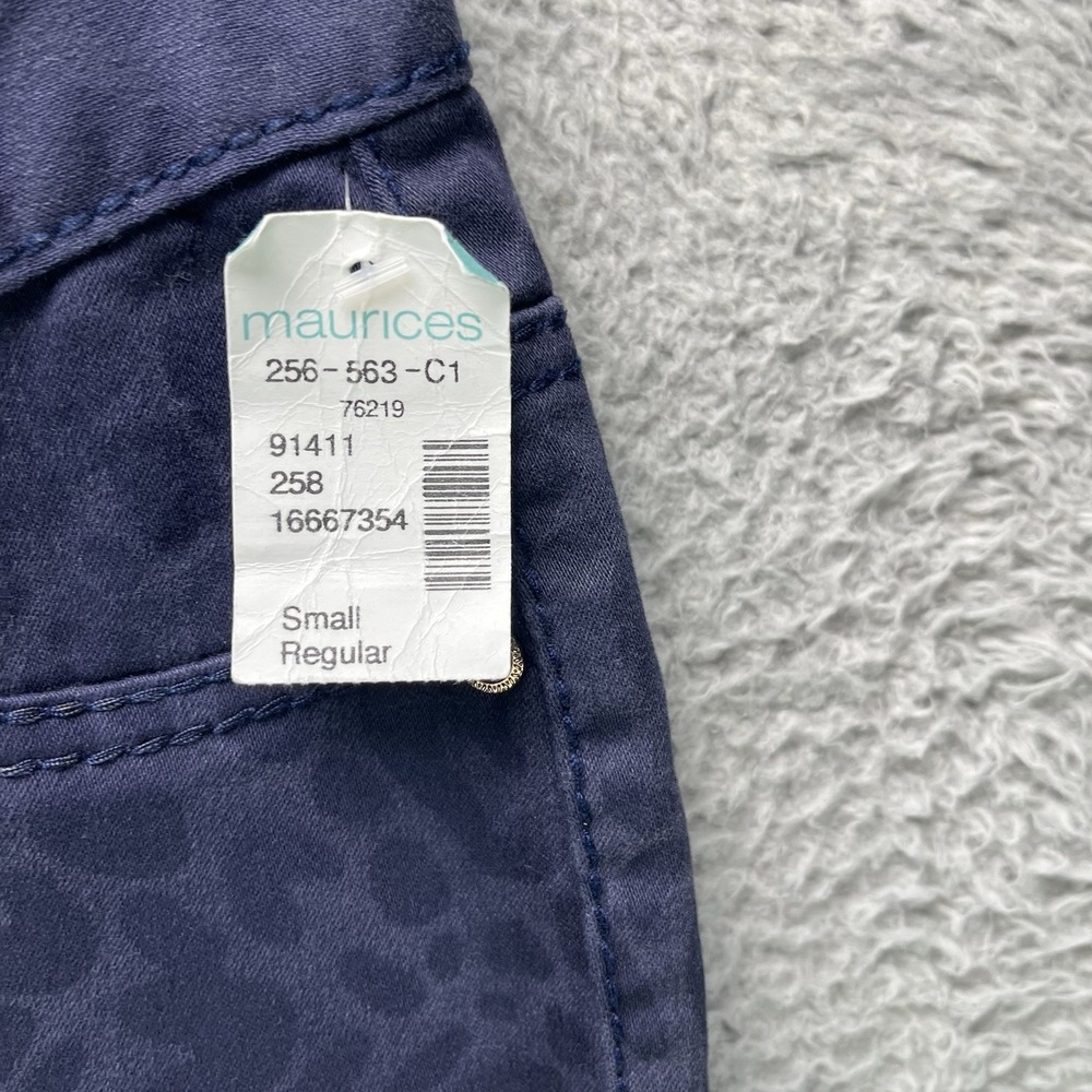 Maurices Jegging Pants Size Small Blue Cheetah Print Denim Stretch Flex NWT - Picture 5 of 13